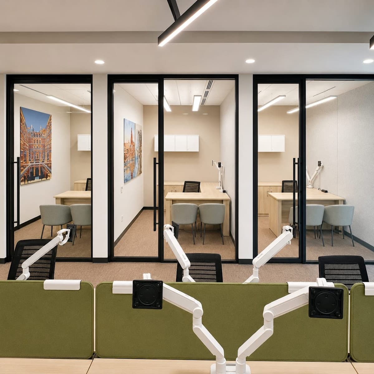 78mm rebated partition executive boardroom
